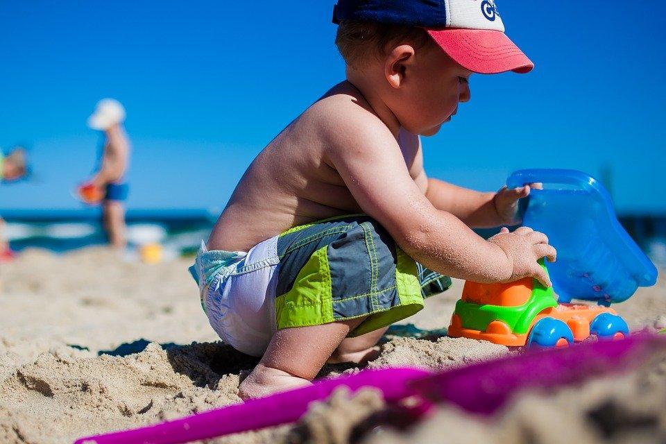 Boy, Child, Fun, Beach, Sea, Colors, Children