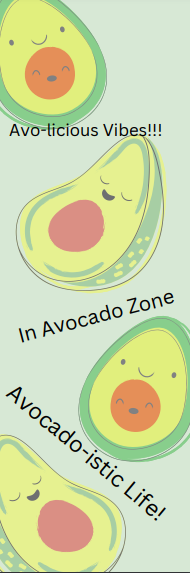 Funny and Yummy Avocado