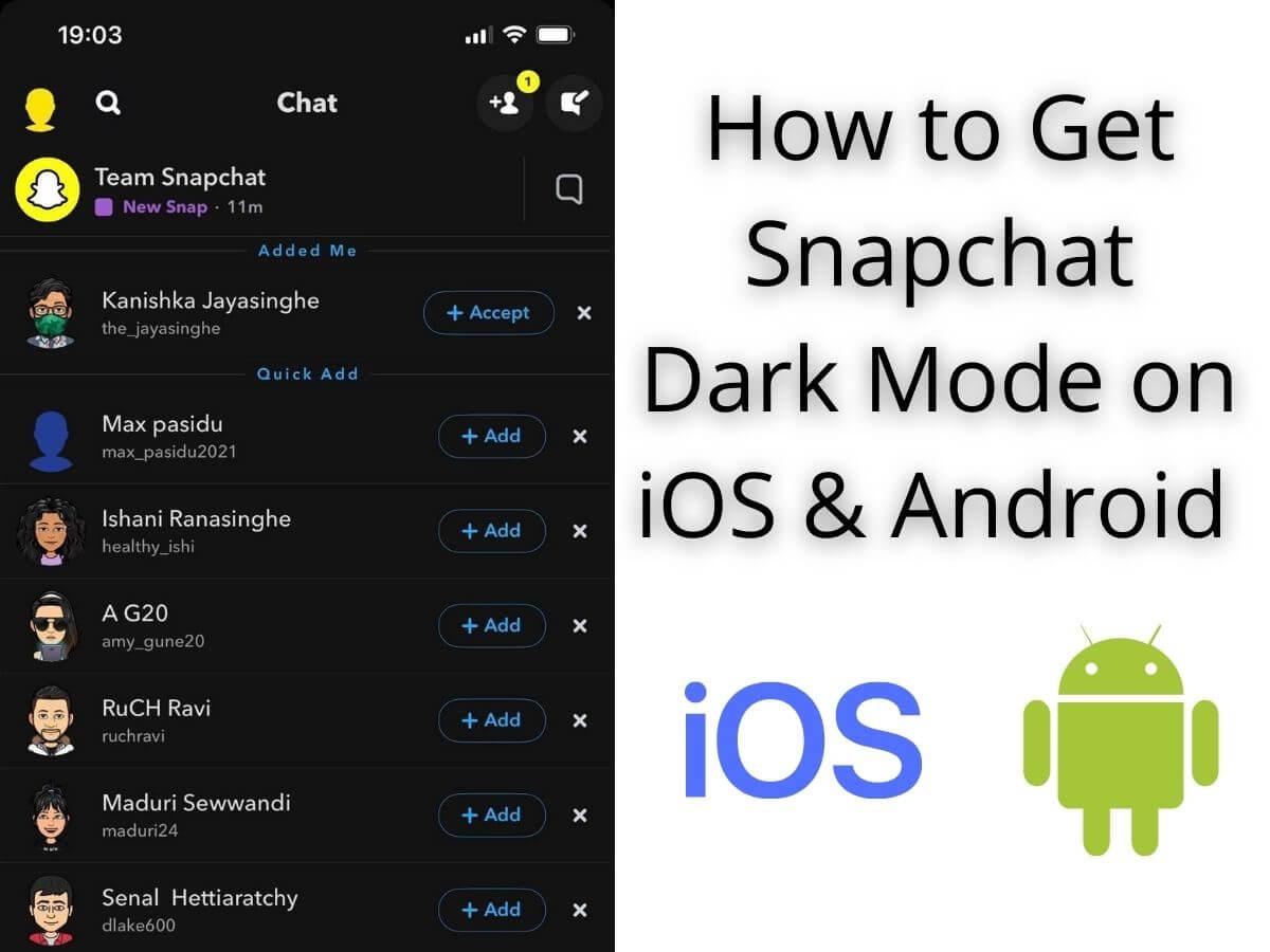 How To Get Dark Mode on Snapchat iphone