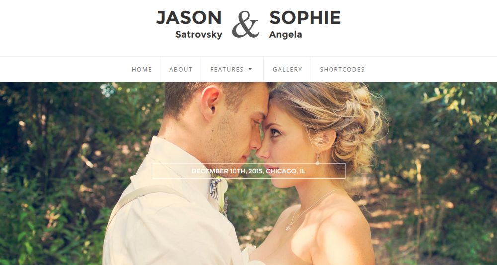 Qaween - Tema de casamento WordPress responsivo