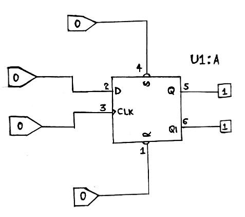 Gif illustration of practical use of 74LS74 IC