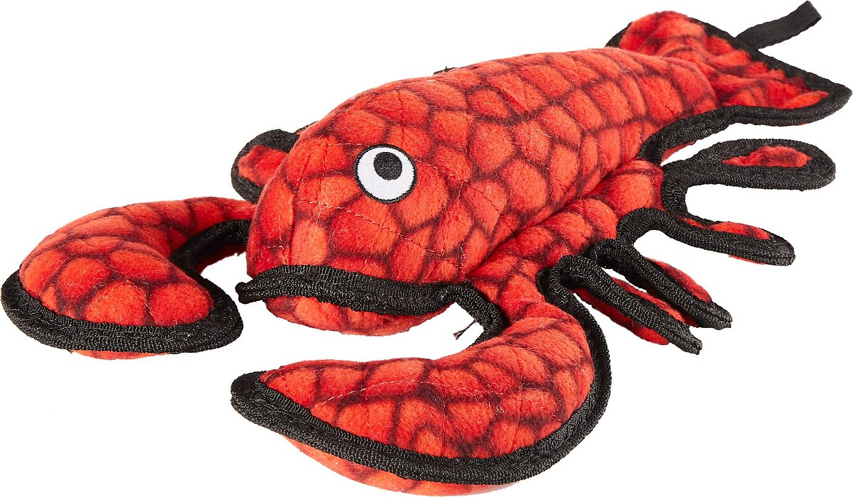 Tuffy’s Ocean Creatures Larry Lobster Plush Squeaky toy