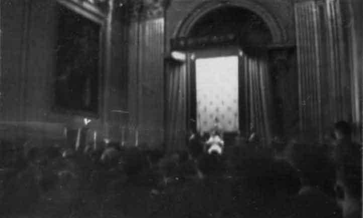 Pope Pious on papal throne Vatican 1944