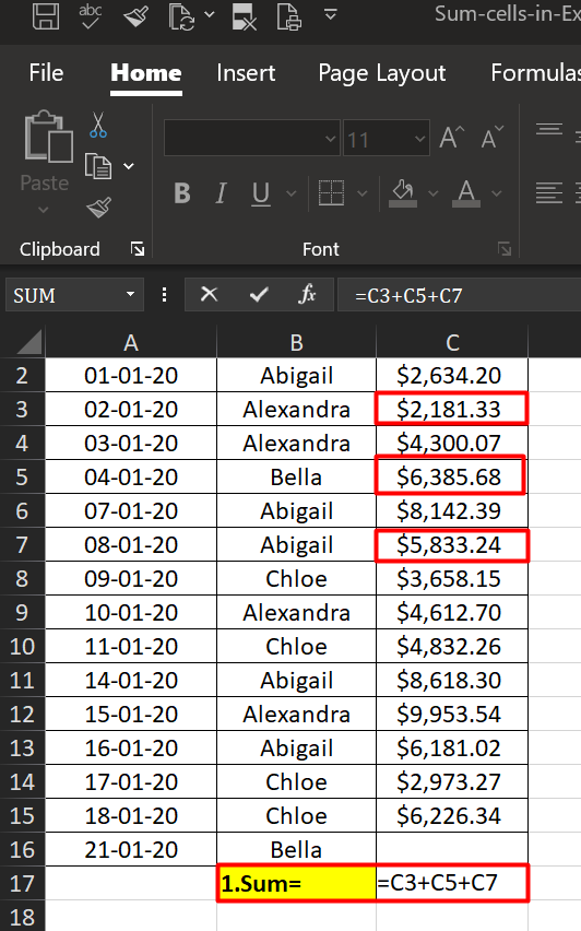 how-to-sum-random-cells-in-excel-4-different-ways-eforbes