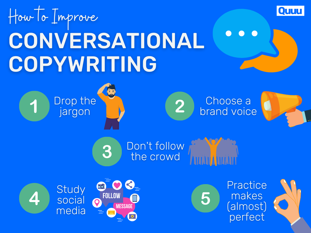 5 strategies for improving conversational copywriting [infographic]