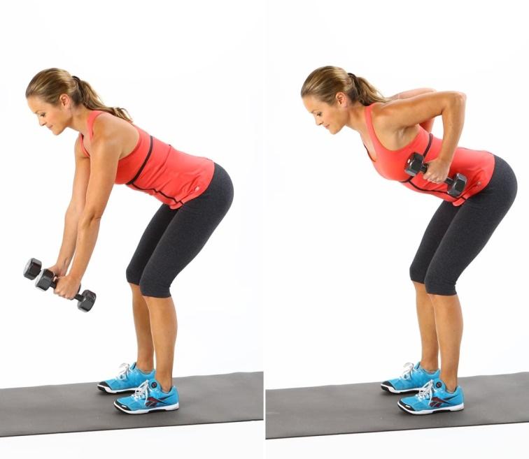 Full Body Workout Dumbbell Rows