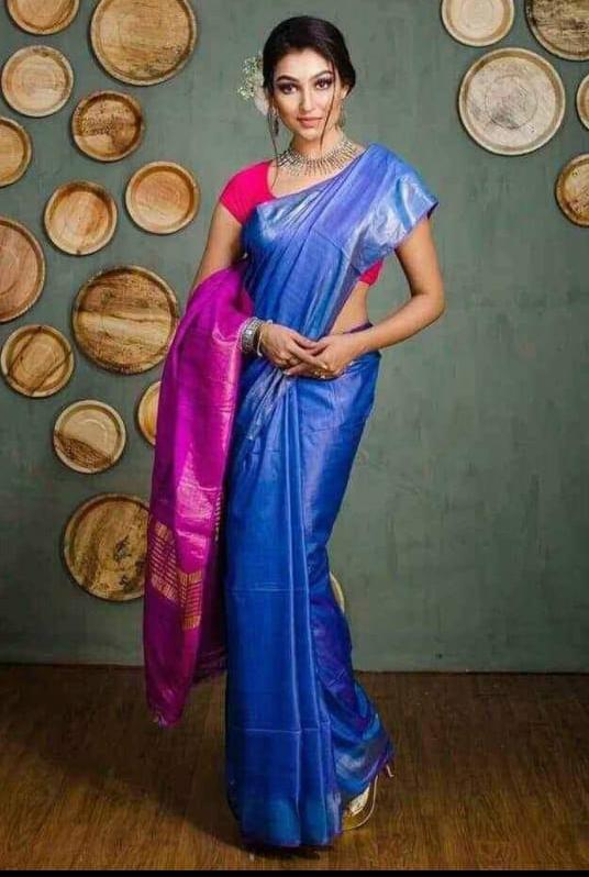 Pure Tussar Ghicha Staples Silk sarees