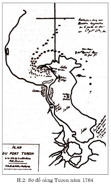 Sơ đồ cảng Turon năm 1764