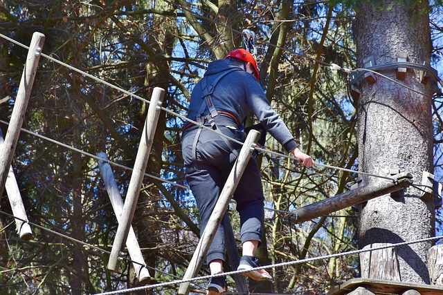 things to do while camping for adults - rope courses