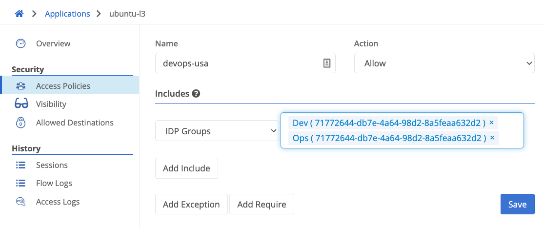 Trustgrid Zero Trust Networking Access Policies