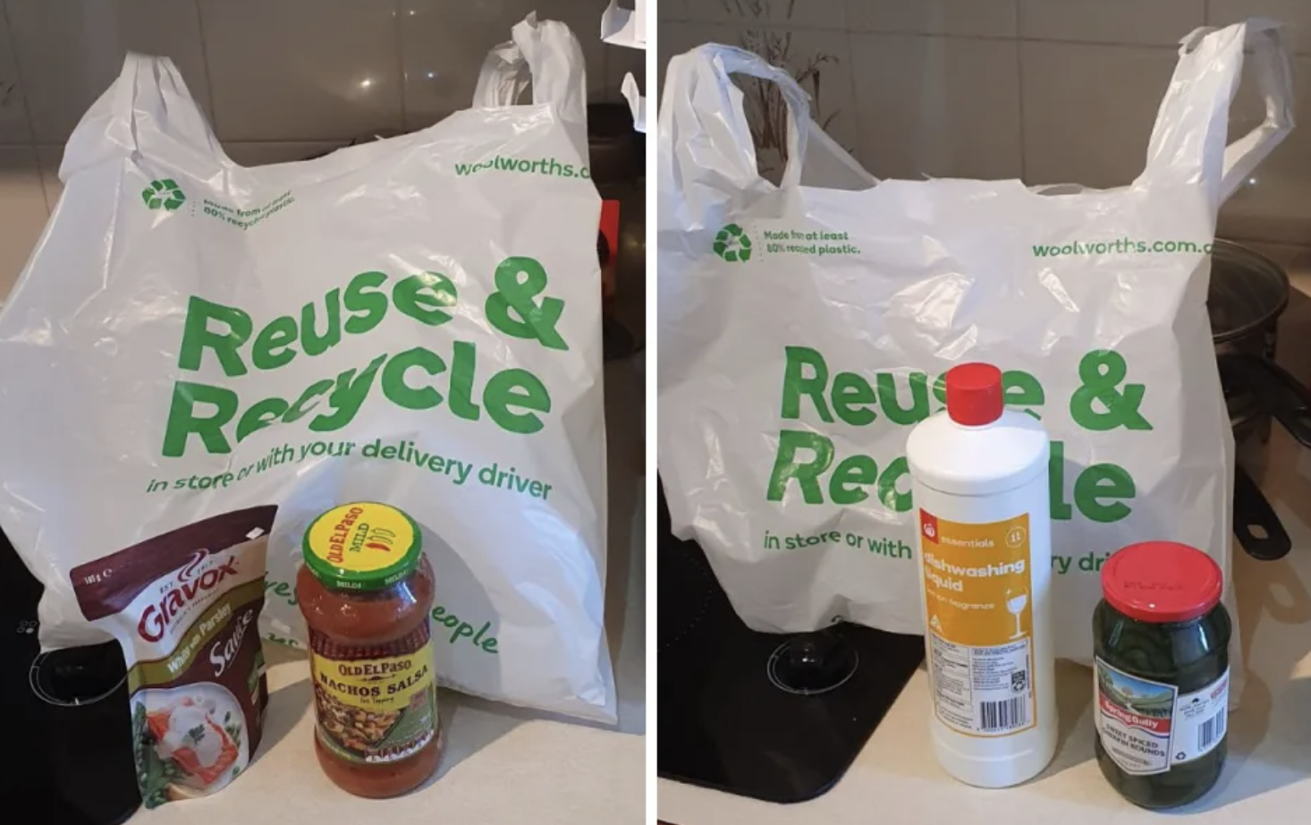 Woolworths plastic bag hotsell recycling