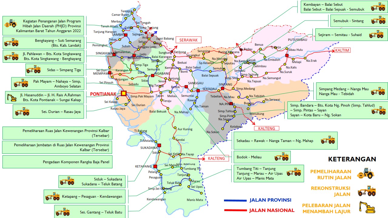 Informasi Penyelenggaraan Jalan Dan Jembatan Provinsi Kalimantan Barat Tahun