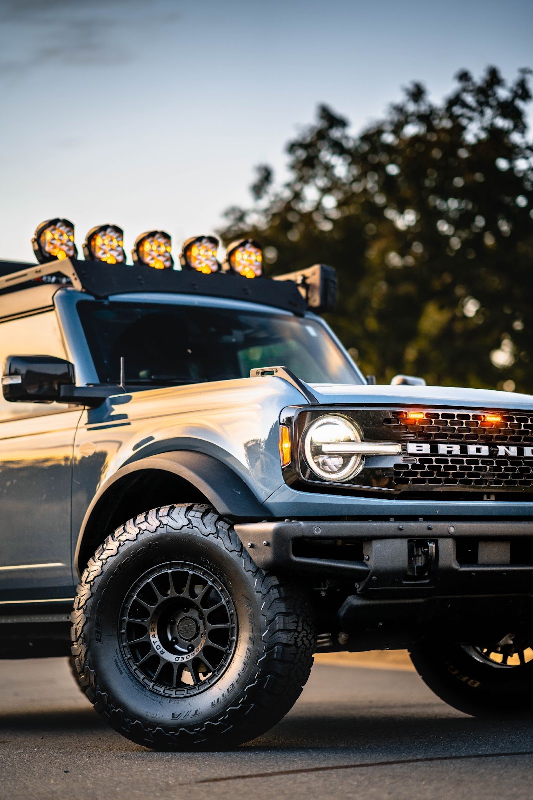 BF Goodrich All-Terrain KO2 tires on a Ford Bronco