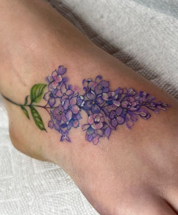 Queen Of Purple Lavender Tattoo Designs