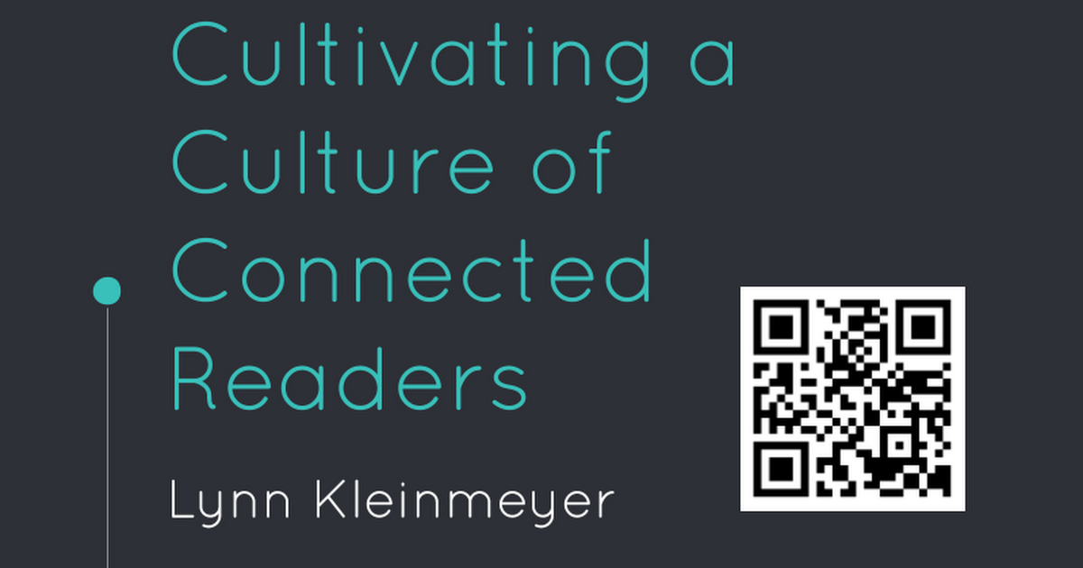 Culture of Connected Readers ITEC 2016