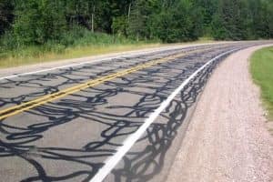 Be cautious on the road: tar snake stretch of highway can be hazardous