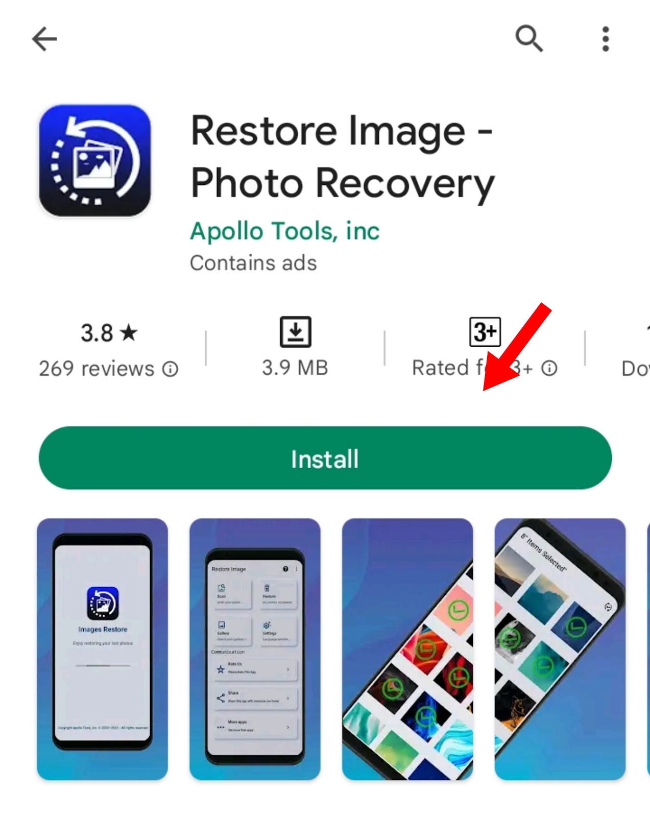 Restore Image App