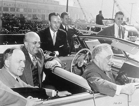 FDR in a car