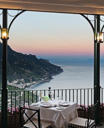 Breathtaking view from Palazzo Avino terrace