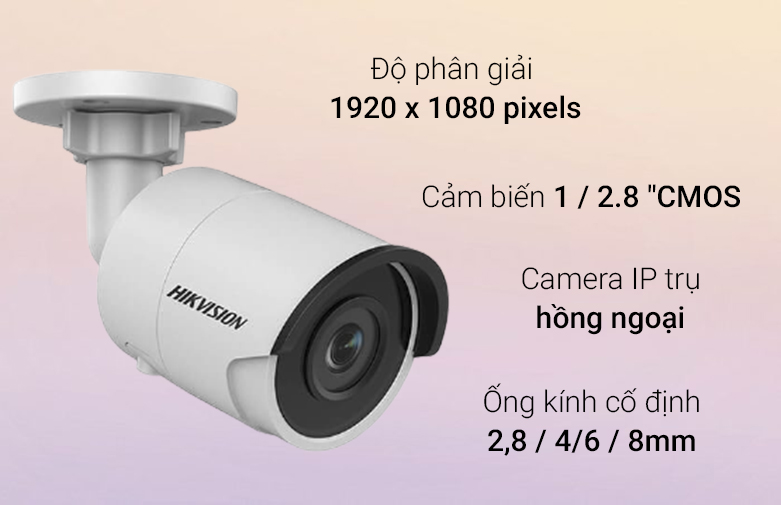Thiết bị quan sát/ Camera Hikvision DS-2CD2023G0-I | Độ phân giải Full HD