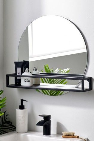 Use a Mirror that has a Shelf Space
