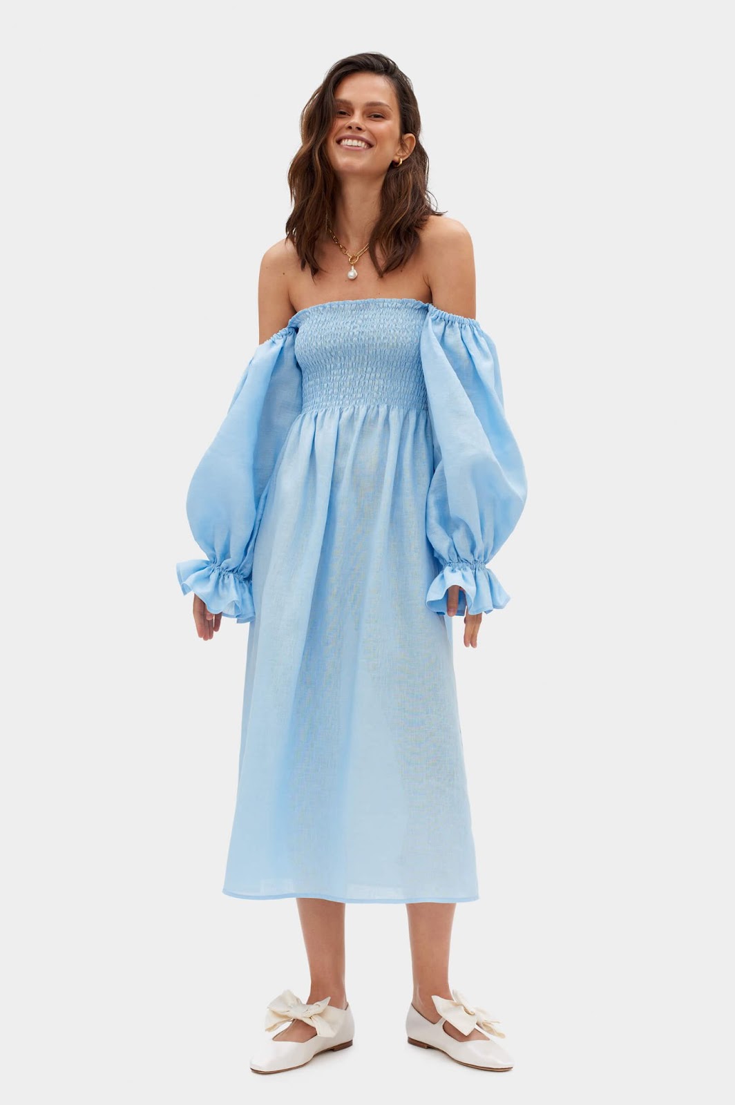 The Sleeper Azure Dress – The Calm and Elegance of The Summer Blue Sky ...