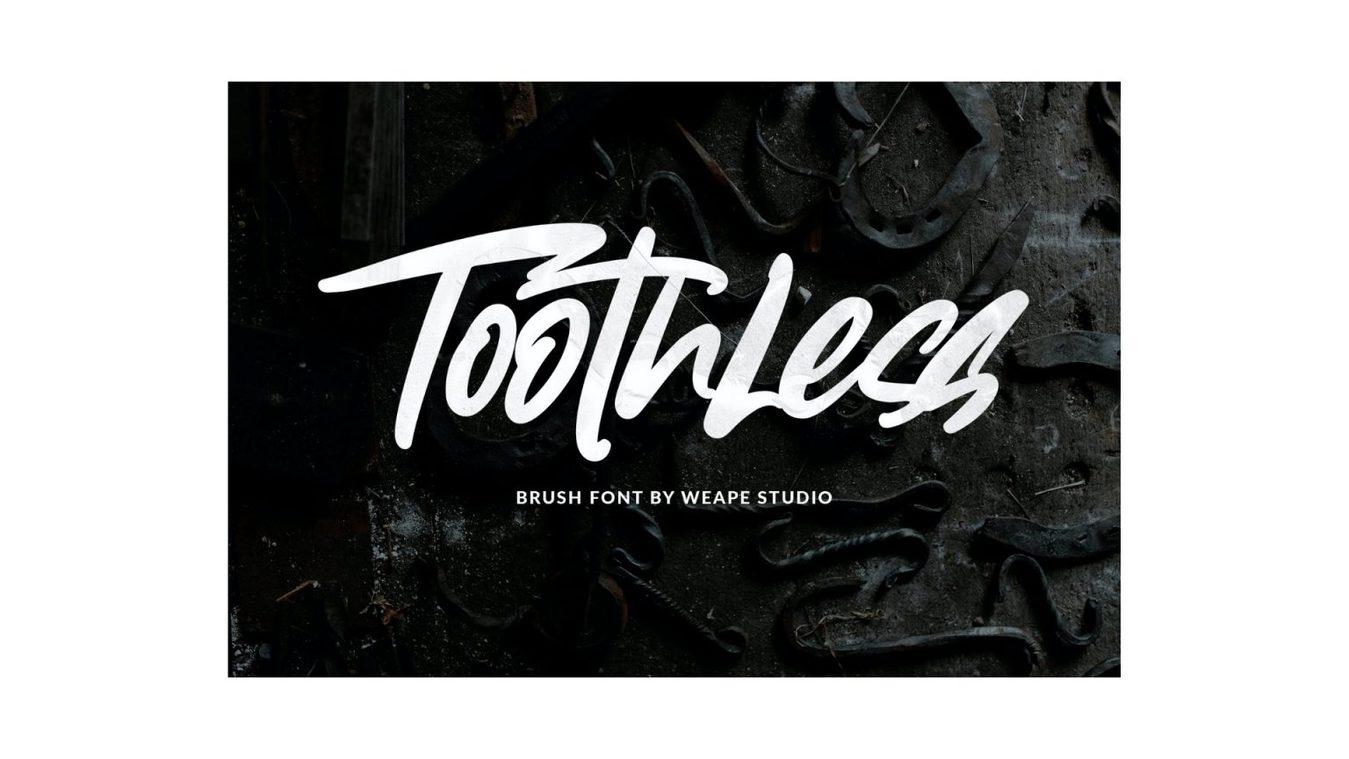 Przykład czcionki Toothless