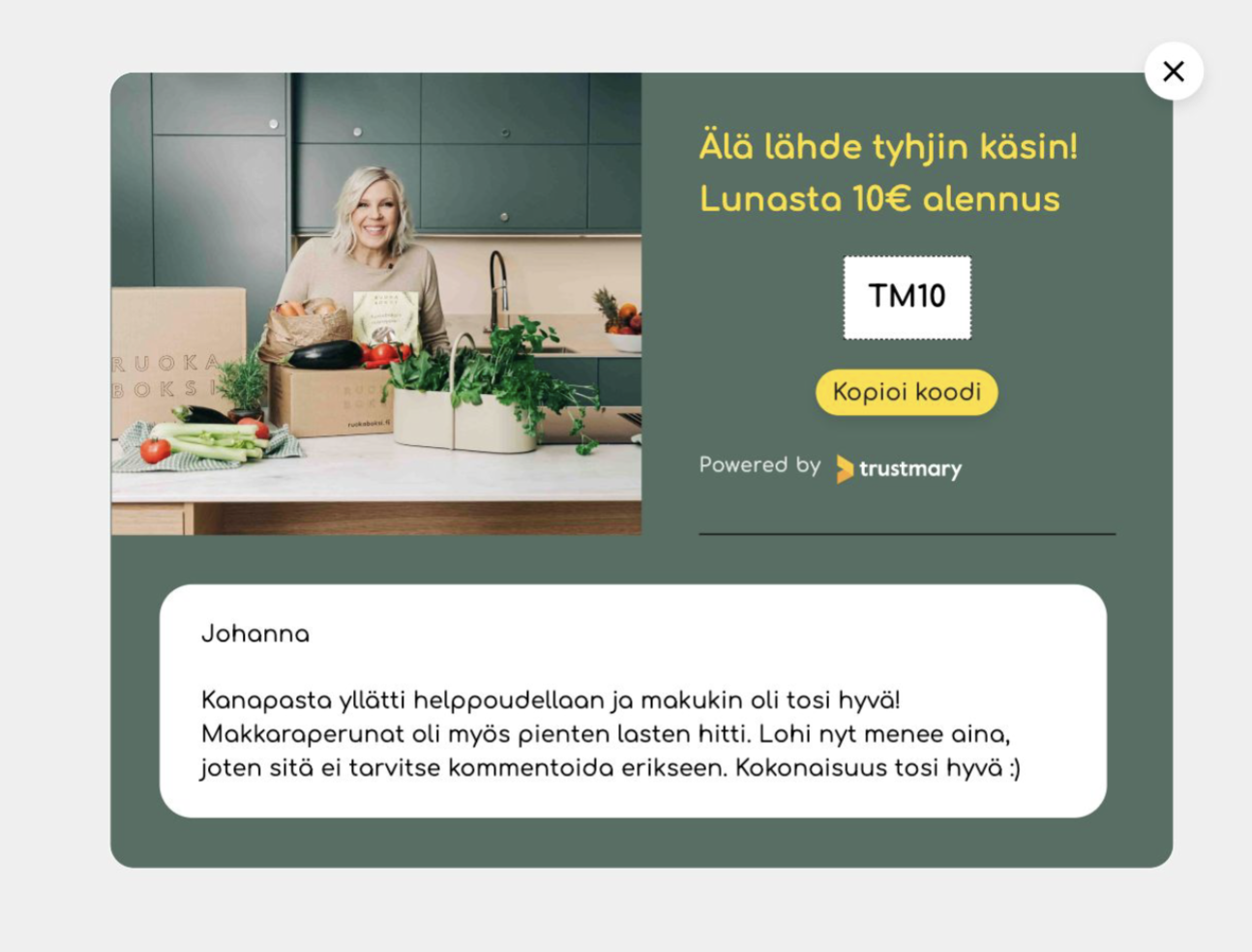 ruokaboksi pop-up