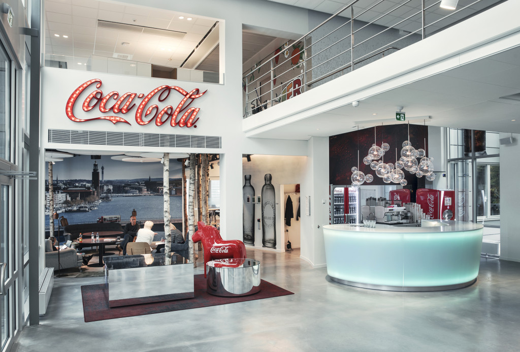Sơn hiệu ứng Waldo-Thiết kế không gian làm việc văn phòng-Văn phòng Coca Cola