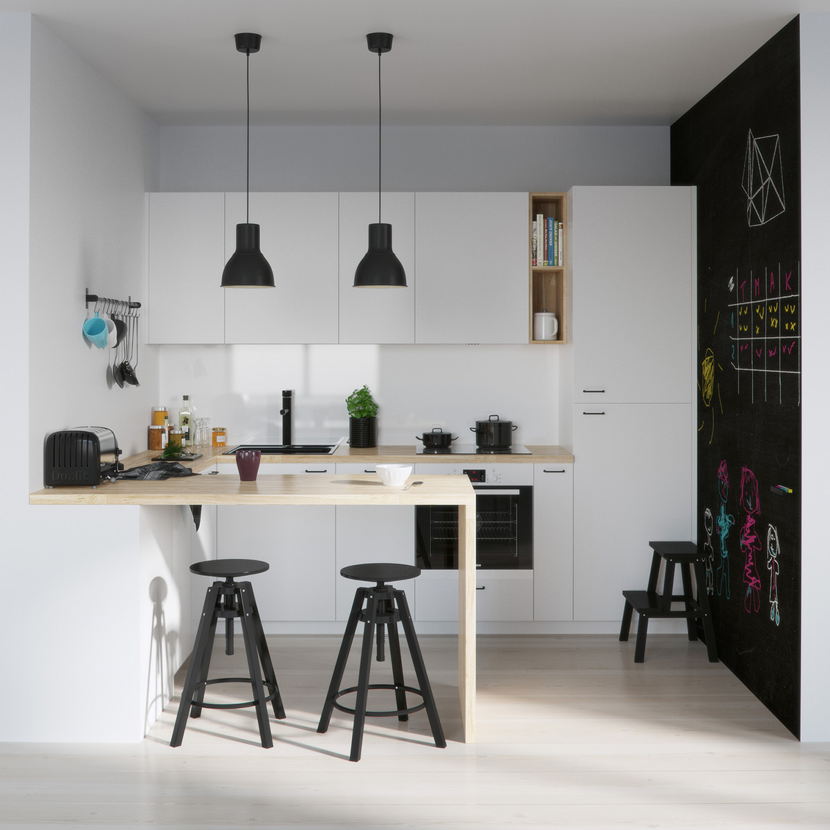 Inspirasi Desain Dapur Skandinavian