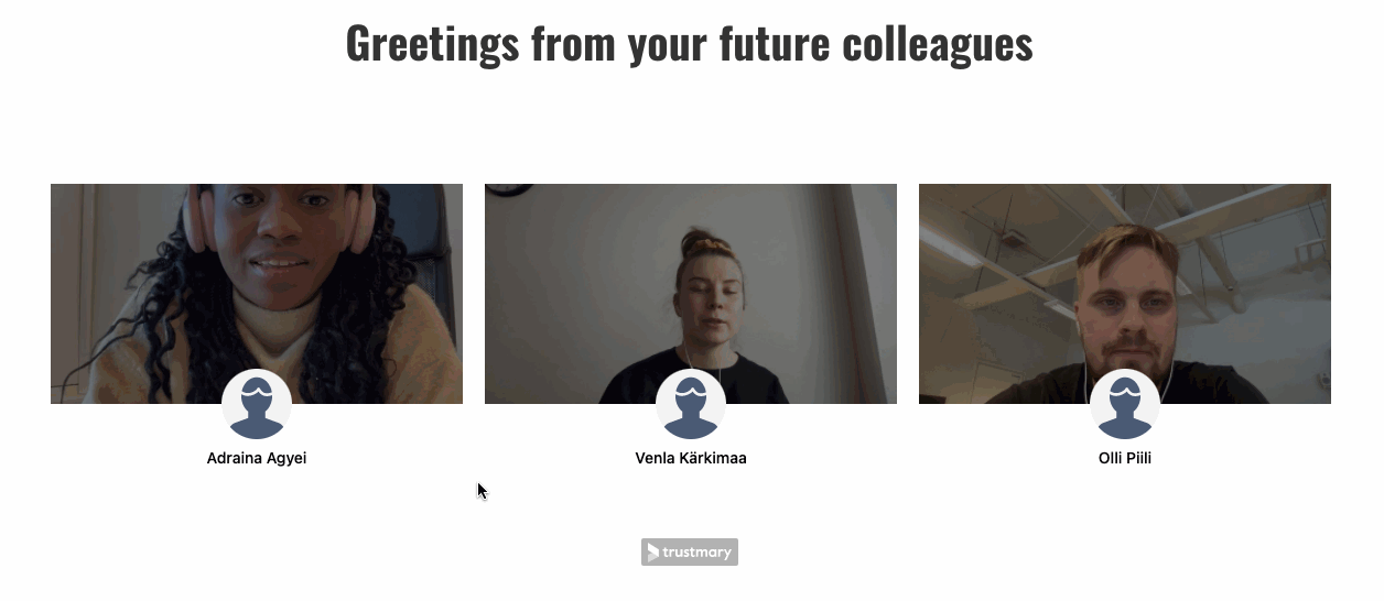 video testimonials