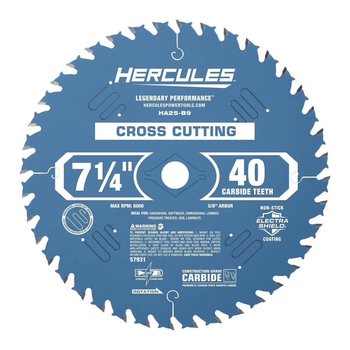 crosscutting blade