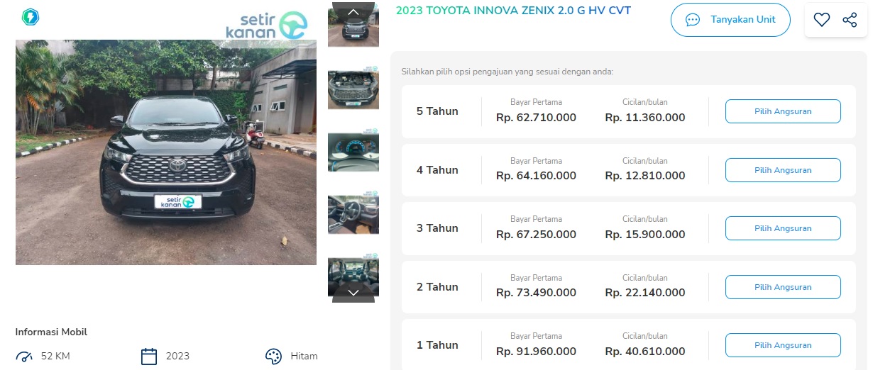 simulasi kredit toyota zenix 