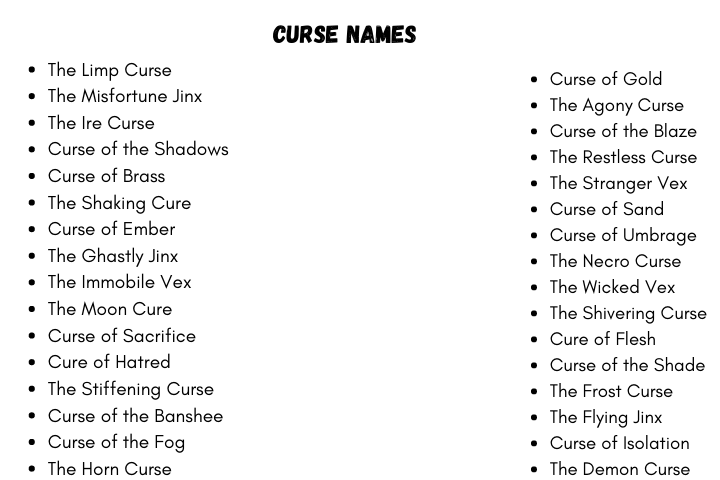 Curse Names