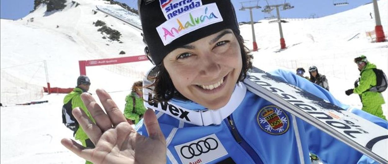 María José entrenando en Sierra Nevada