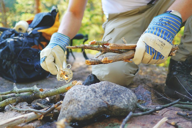 building a safe campfire is one of the ways of protecting the environment while camping