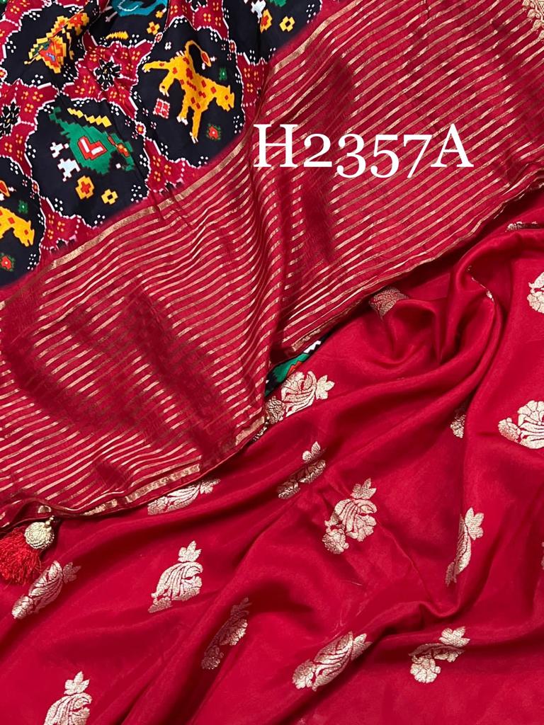 DOLA CRAPE PICHWAI PATTU Sarees