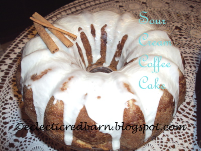 Eclectic Red Barn: Sour Cream Coffee Cake