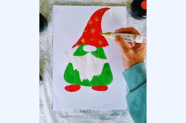 Membuat Kartu Natal dan Menggambar Elf