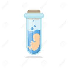 Baby In Test Tube. Concept Of In Vitro Fertilization. Royalty Free  Cliparts, Vectors, And Stock Illustration. Image 83878360.