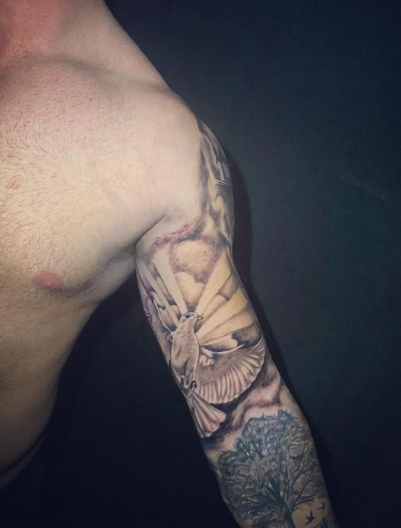 Religious Tattoo Design On Arm