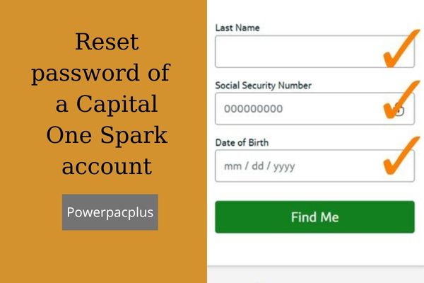 forgot password of capital one spark