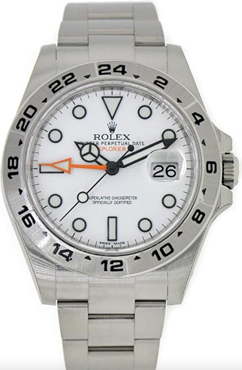 Rolex explorer II white dial - White Face Dive Watch