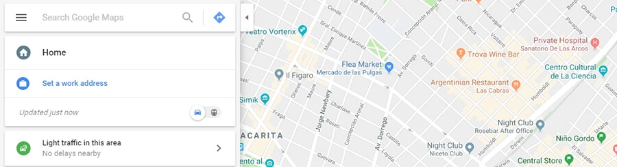 carte google maps