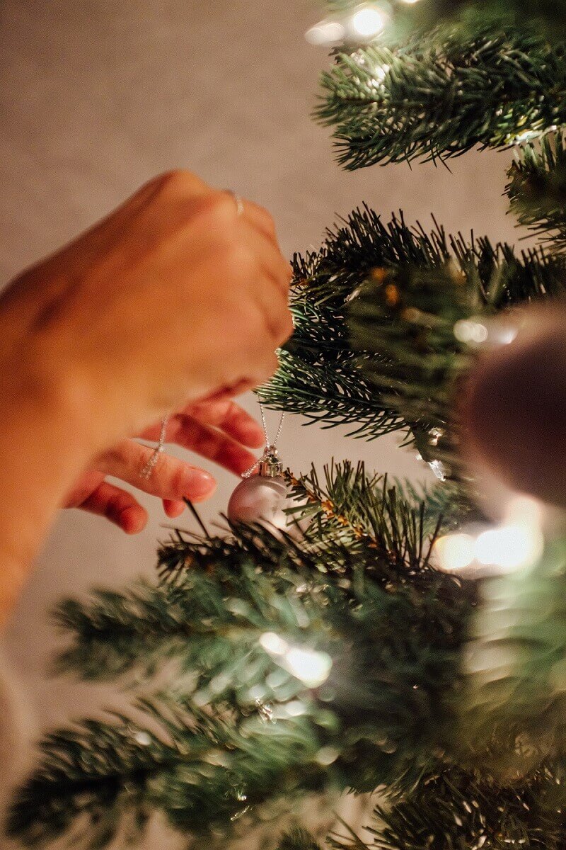 decorating the christmas tree