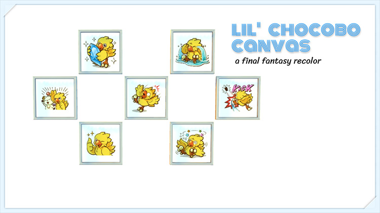 Lil’ Chocobo Canvas TS4 CC