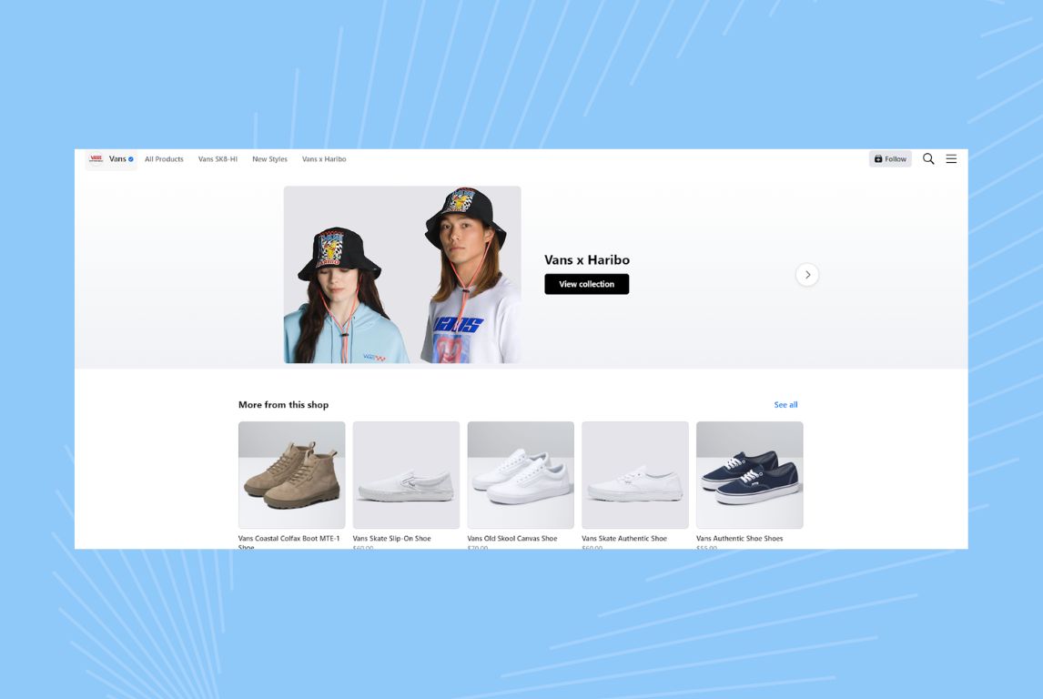 Image showing Van's Facebook Shop