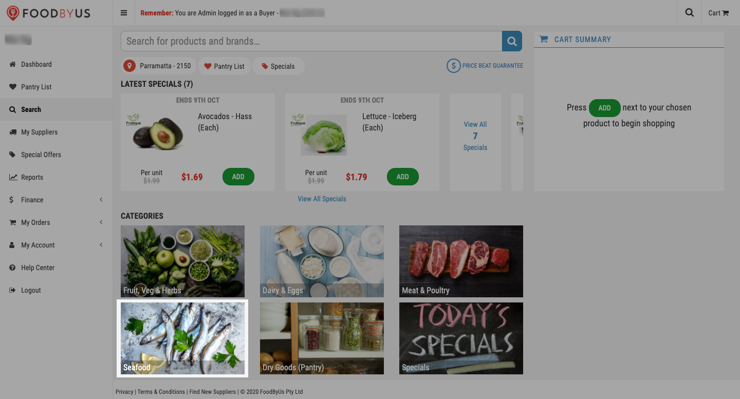 FoodByUs_dashboard_search_marketplace_choose_seafood