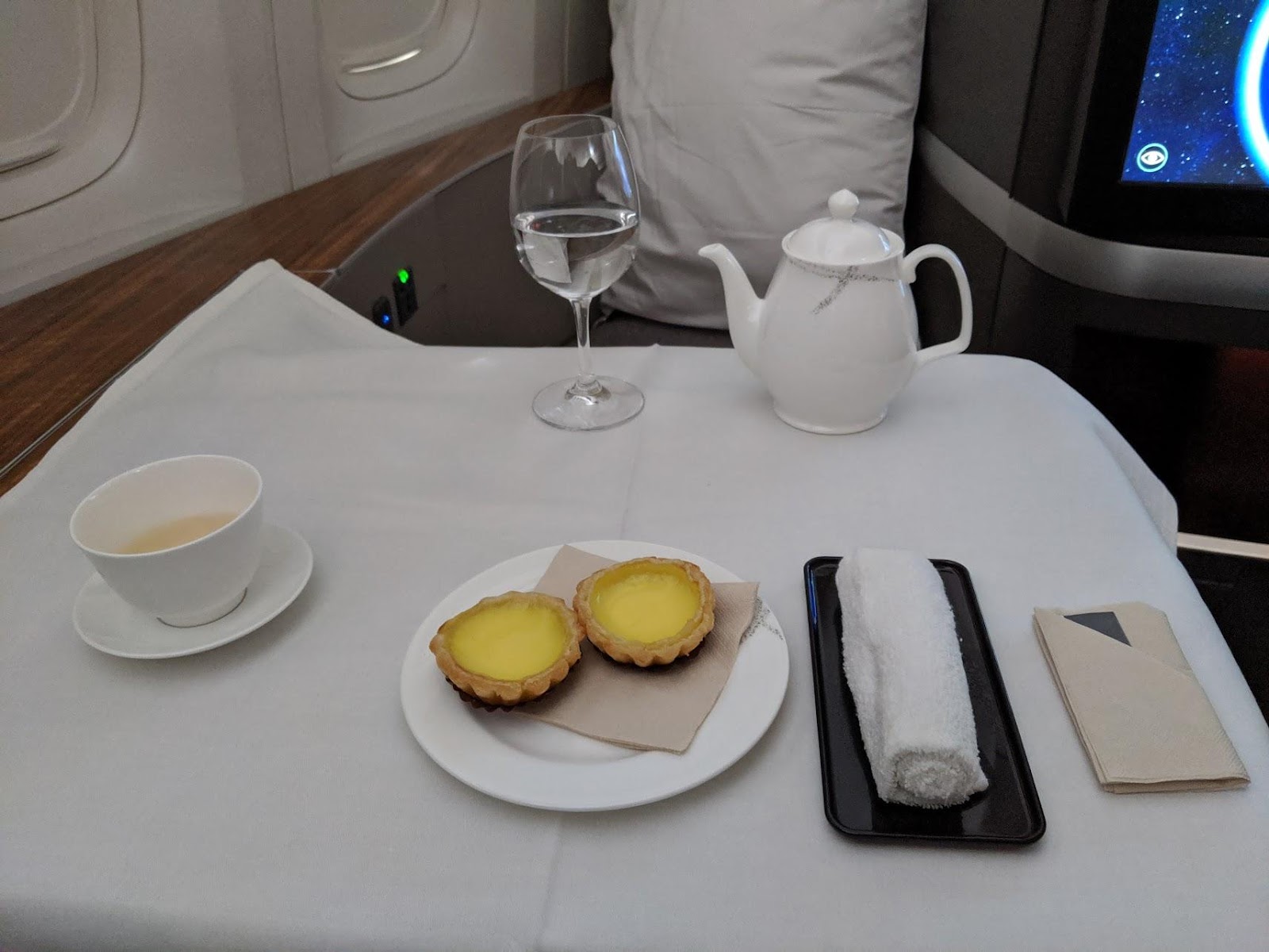 Cathay Pacific First Class Egg Tart