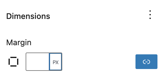 Margin setting in the Post Excerpt block